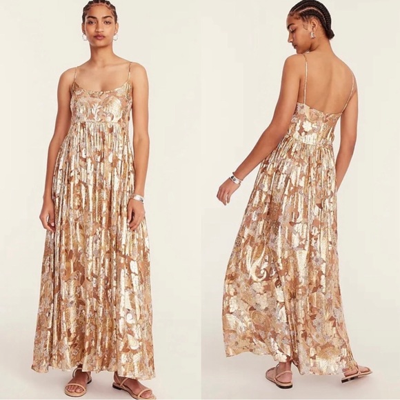 J. Crew Dresses & Skirts - *SOLD* NWT J. Crew Collection Scoopneck Dress in Lurex® Chiffon